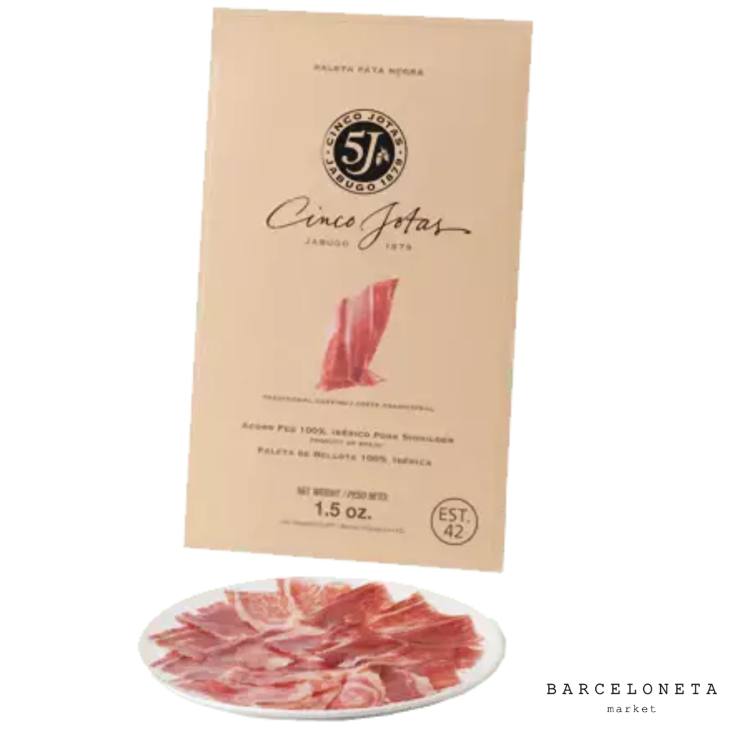 Cinco Jotas Sliced 100% Ibérico de Bellota Ham 1.5 oz x 4 pack | Hand-carved Acorn-fed