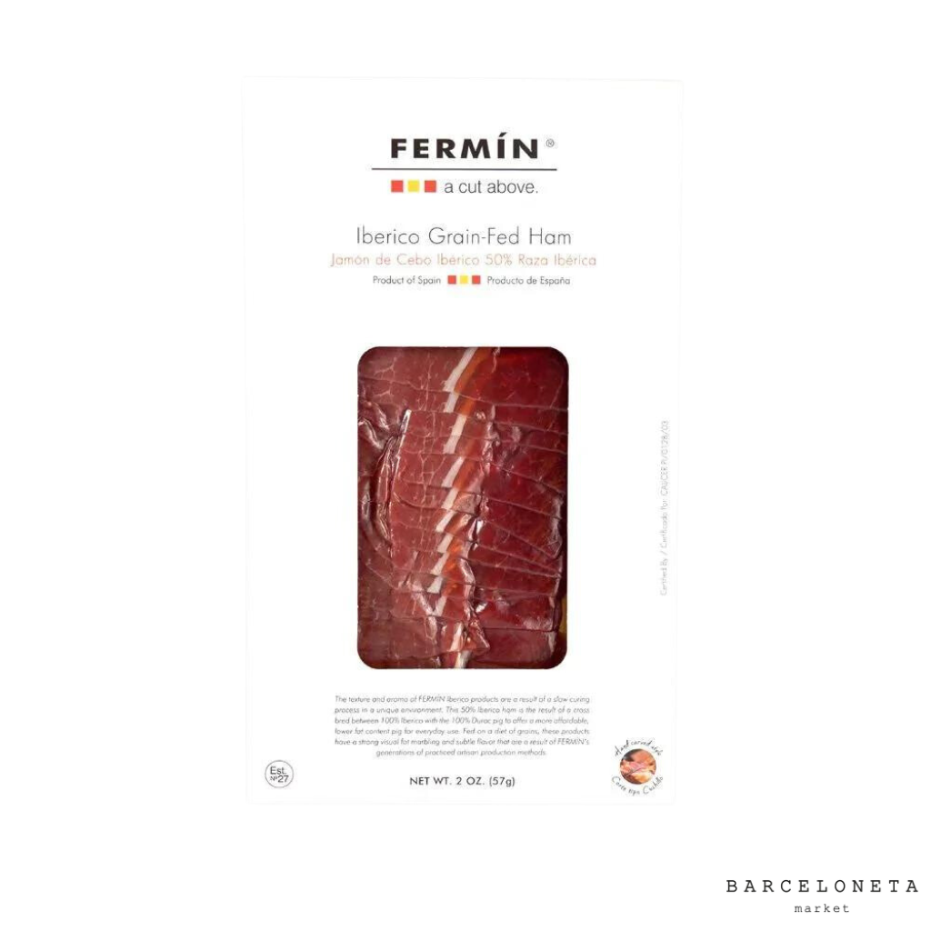 Iberico Grain-Fed Ham Sliced 2 oz Hand Carved Style - 4 packages x 50%