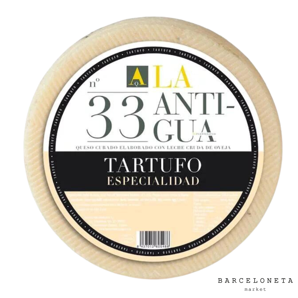 Sheep's milk cheese with White Truffle cut by hand | Queso de oveja con trufa 3kg