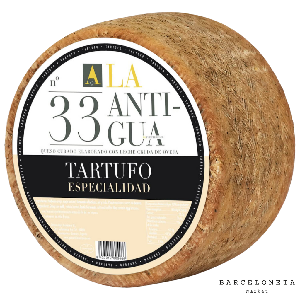 Sheep's milk cheese with White Truffle cut by hand | Queso de oveja con trufa 3kg